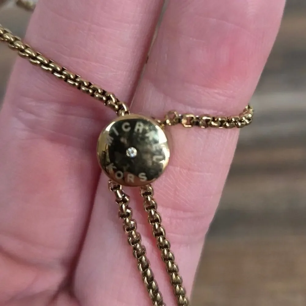 Michael Kors Gold Heart Slider Bracelet
